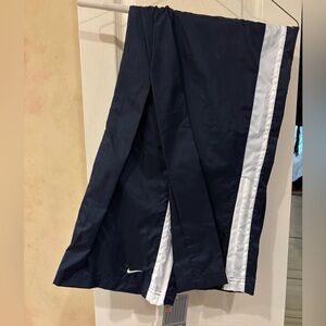 NWT Vintage Retro Nike Navy and White Side-Stripe Track Pants